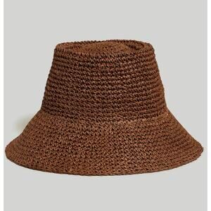 Madewell Wide Brim Straw Fedora Hat, Chocolate Raisin‎ Brown, S/M, NWT Madewell Fedora Hats for Women for sale | eBay main image 4